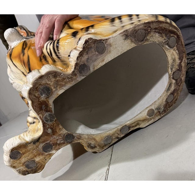 Large Ceramic Tiger, Italy, 1970s For Sale - Image 14 of 18