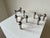 Mid-Century Modular Candleholders by Stoff Nagel. Germany, 1960s, Set of 3 For Sale - Image 4 of 8