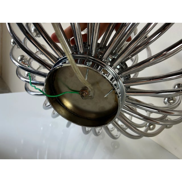 Vintage Italian Design " Pistillo " - Style Chrome Sconce Lamp For Sale - Image 12 of 13