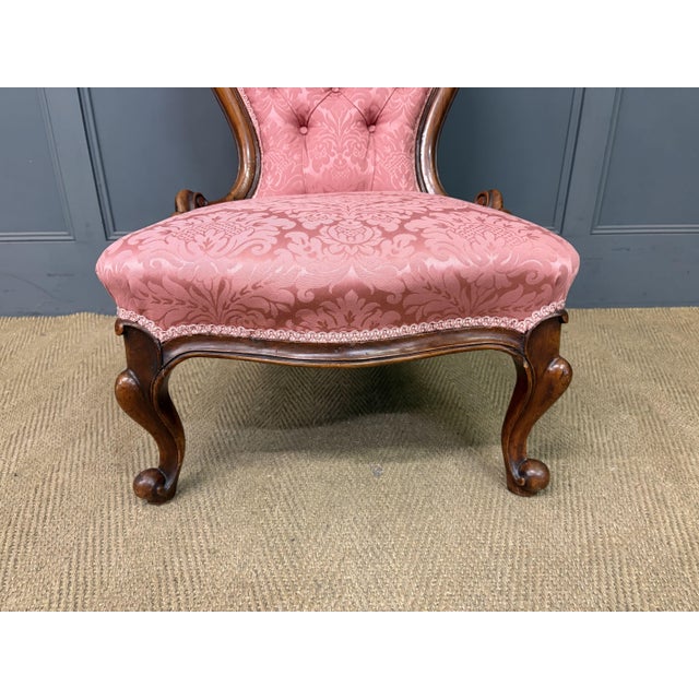 Victorian Walnut Nursing Chairs, 1875, Set of 2 For Sale - Image 18 of 18