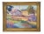 Late 20th Century Silvio Silvestri, Listed Artist (1948-2018) Grass Valley Farm With Pond Landscape Painting Including the Ornate Antique Gold Frame For Sale - Image 5 of 11