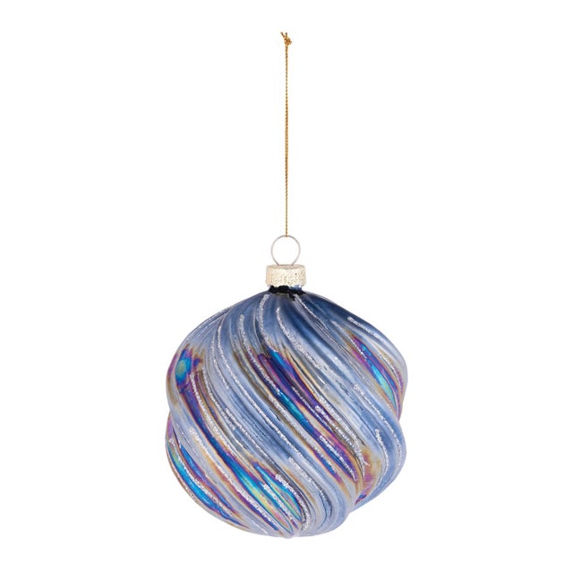 Add a touch of glamour and elegance to your holiday decor with the Iridescent Swirled Glass Ornament Set. These stunning...