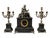 Table Clock and Candelabra Garnish, 19th Century, Set of 3 For Sale - Image 6 of 6