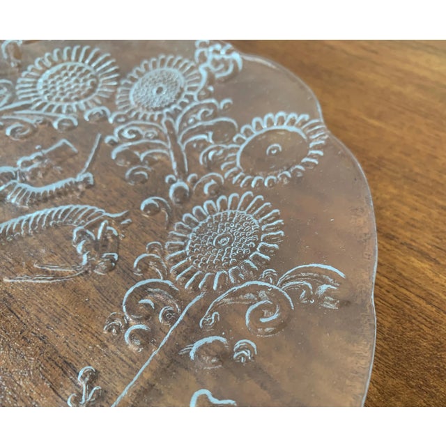 Vintage Swedish Doran Glass Plate by Goran Warff for Kosta Boda For Sale - Image 9 of 18
