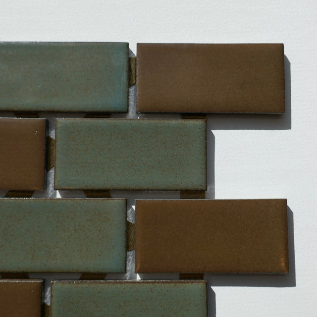 Vintage 1960s Japanese Wall Tiles, 18 Sq Ft Lot 20 Piece Set, 630 Sq