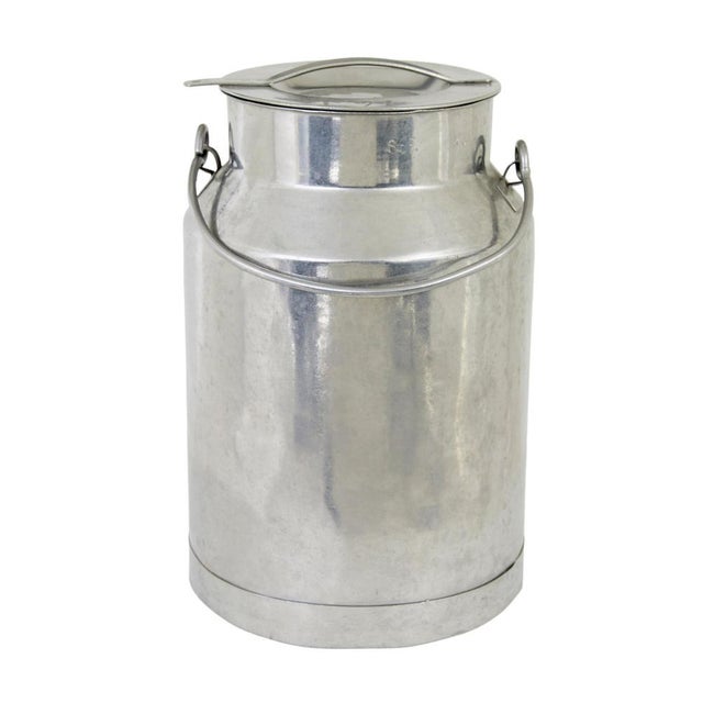 Mid-Century Stainless Steel Storage Vessel For Sale - Image 4 of 7
