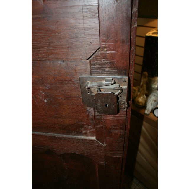 Wood Late 20th Century English Hand Carved Armoire For Sale - Image 7 of 9
