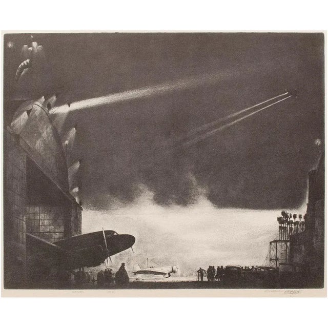 1939 After "Airport" by William Heaslip, First Edition Period Offset Lithograph For Sale - Image 11 of 12