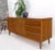 Long Walnut 9 Drawers Two Doors Mid-Century Modern Dresser Credenza Burl Accents For Sale - Image 6 of 13
