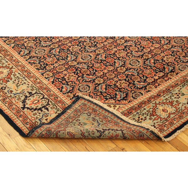 Red Antique Persian Tabriz Oriental Carpet in Room Size with Herati Design For Sale - Image 8 of 11