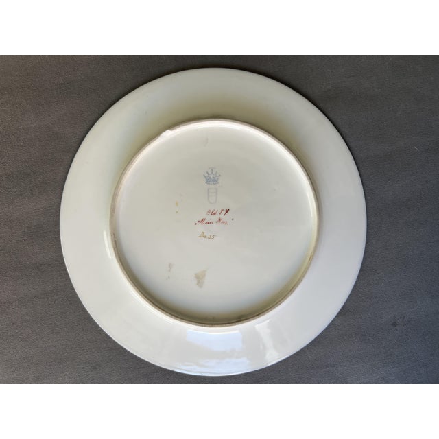 Porcelain Plate by Ernst Wahliss and by R. Pohl for Turn, Vienna, Austria, 1900 For Sale - Image 6 of 10
