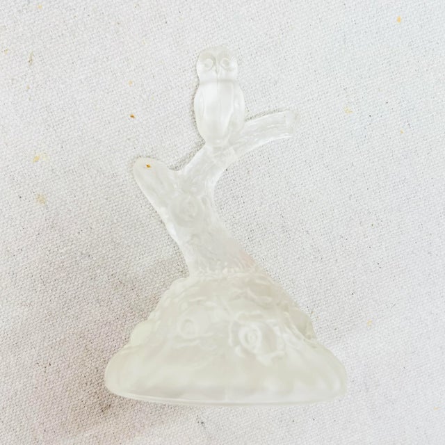 Glass Fenton Owl on a Branch For Sale - Image 7 of 8