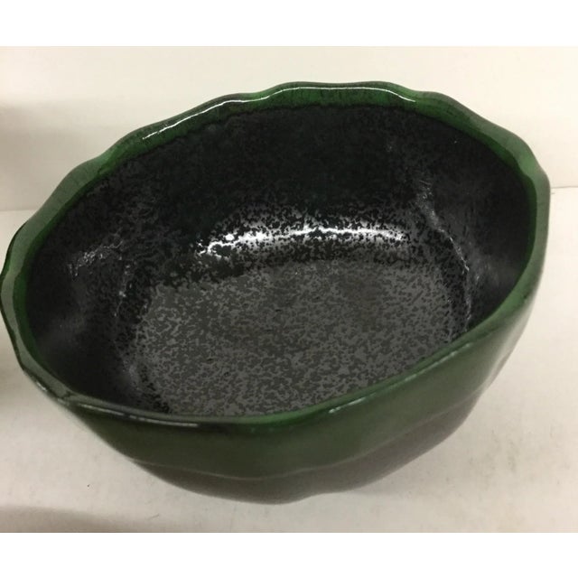 Vintage Magnolia Green Japanese Bowls - Set of 3 For Sale - Image 4 of 11