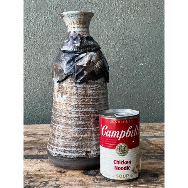 Vintage Handcrafted Ceramic Vase For Sale - Image 10 of 12