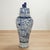 Ceramic Large Pair of Chinese Blue and White Porcelain Lidded Urns For Sale - Image 7 of 13
