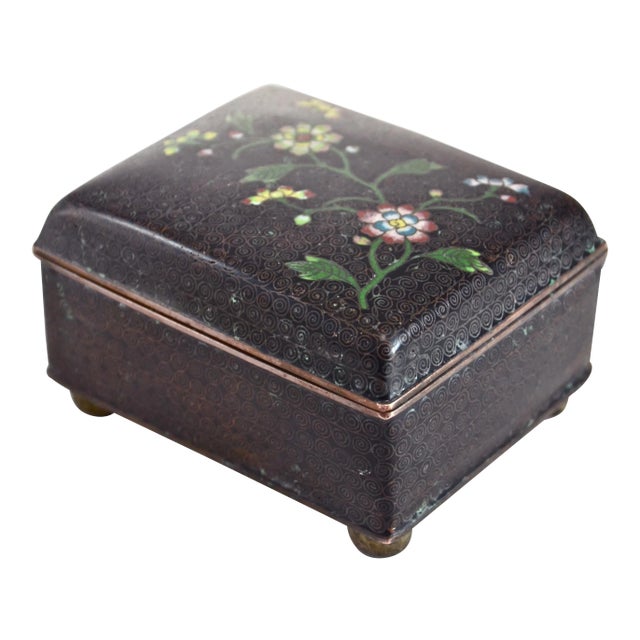 1920s Chinese Cloisonné Box For Sale