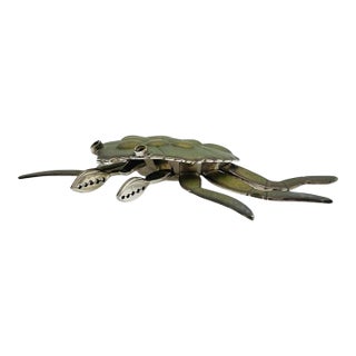 1980s Emilia Castillo Articulated Silver-Plated Crab Sculpture, Latin American Art For Sale