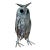 Brutalist Welded Metal Owl Sculpture Candle Holder Folk Art For Sale