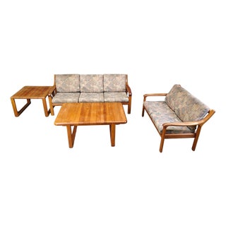Mid-Century Scandinavian Sofa Set, 1970s, Set of 4 For Sale