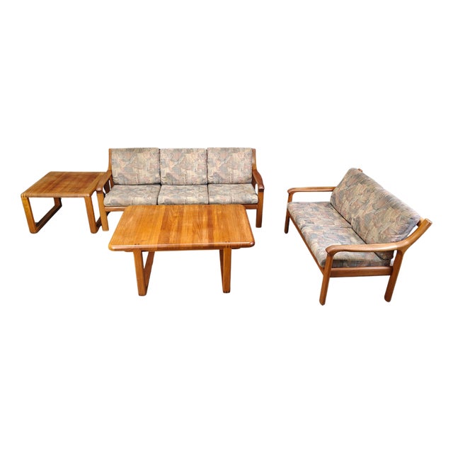 Mid-Century Scandinavian Sofa Set, 1970s, Set of 4 For Sale