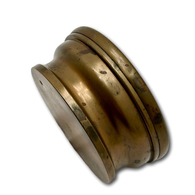 Fine Antique Brass Ships Holosteric Barometer & Thermometer by Pertius,Hulot,Bourgeois & Naudet Paris France For Sale - Image 18 of 18