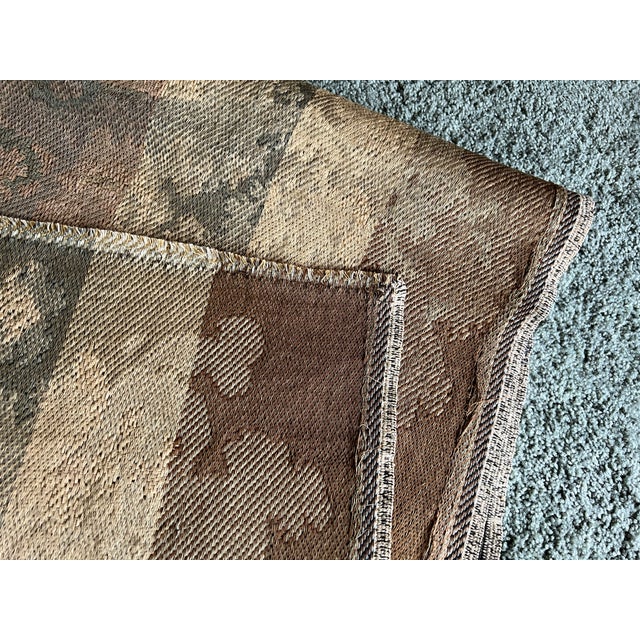 Taupe Vintage French-Style Jacquard Woven Pastoral Tapestry, 72” X 54” For Sale - Image 8 of 10