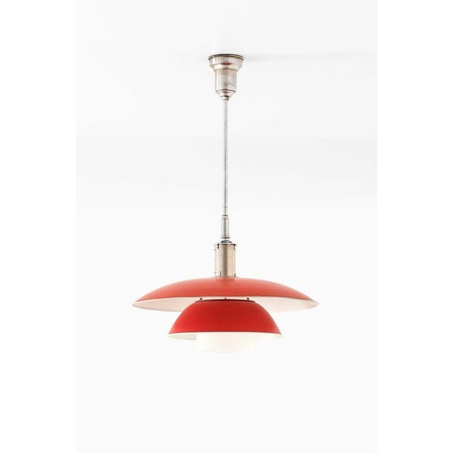 PH-5 Pendant Lamp in Chrome, Lacquer and Metal attributed to Poul Henningsen, 1920s For Sale - Image 3 of 11