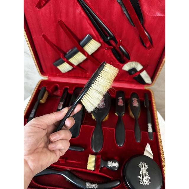 Antique French Toiletry Set, 1890s For Sale - Image 6 of 18
