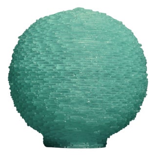 Art Glass Round Floor Lamp, 1970 For Sale