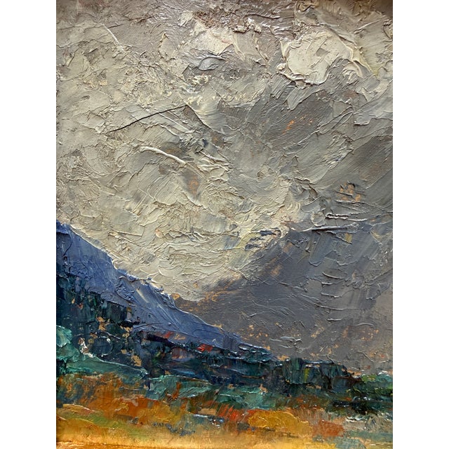 1960s Achille Guffanti, Landscape, 1960s, Oil, Framed For Sale - Image 5 of 7