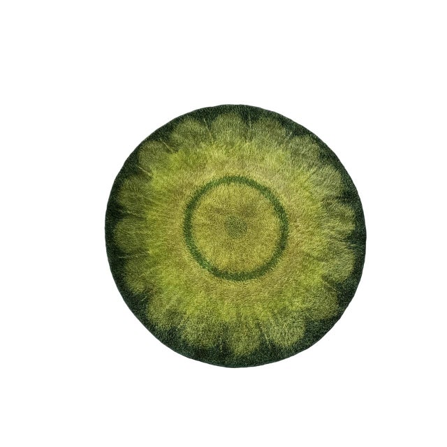 Round Green Rug from Desso, 1970s For Sale - Image 11 of 12