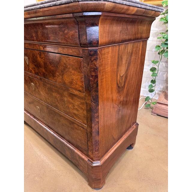 19th Century Louis Philippe Chest With Marble For Sale - Image 14 of 17