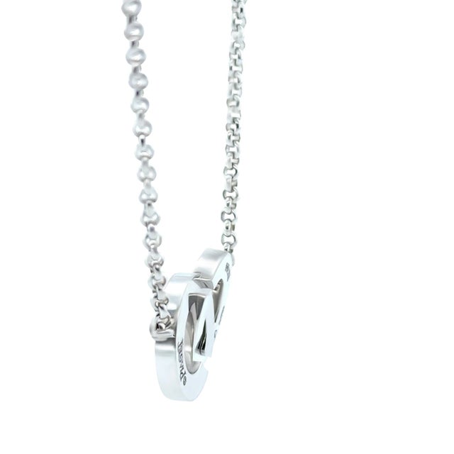 Contemporary Piaget 18ct White Gold Diamond Toi Moi Possession Necklace 0.32ct For Sale - Image 3 of 8