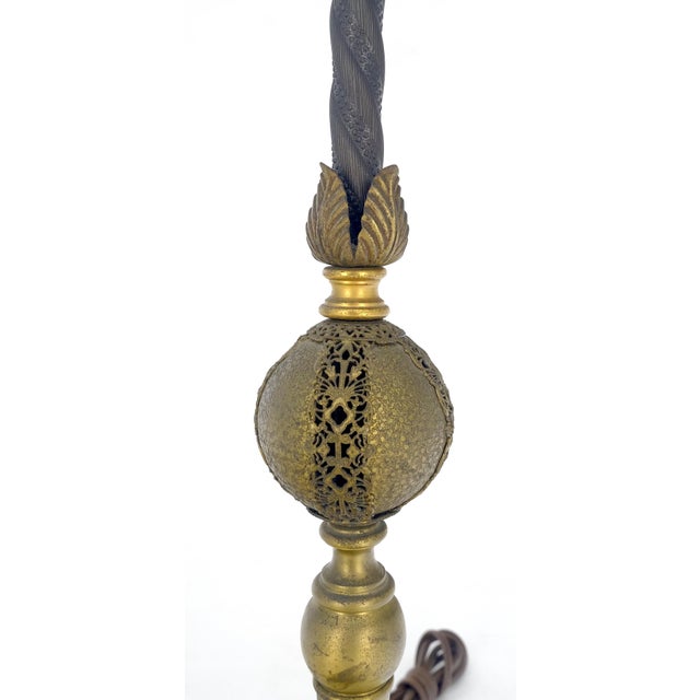 Very Fine Art Deco Style c1920s Onyx Base Floor Lamp