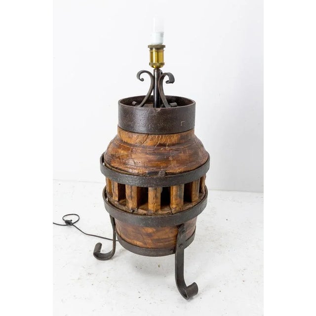 1960s Mid-Century French Country Table Lamp Hub For Sale - Image 5 of 11