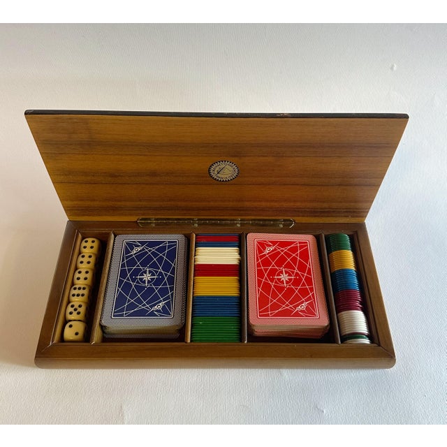 1970s 20th Century Poker Card Game Set Box by Fornasetti For Sale - Image 5 of 7