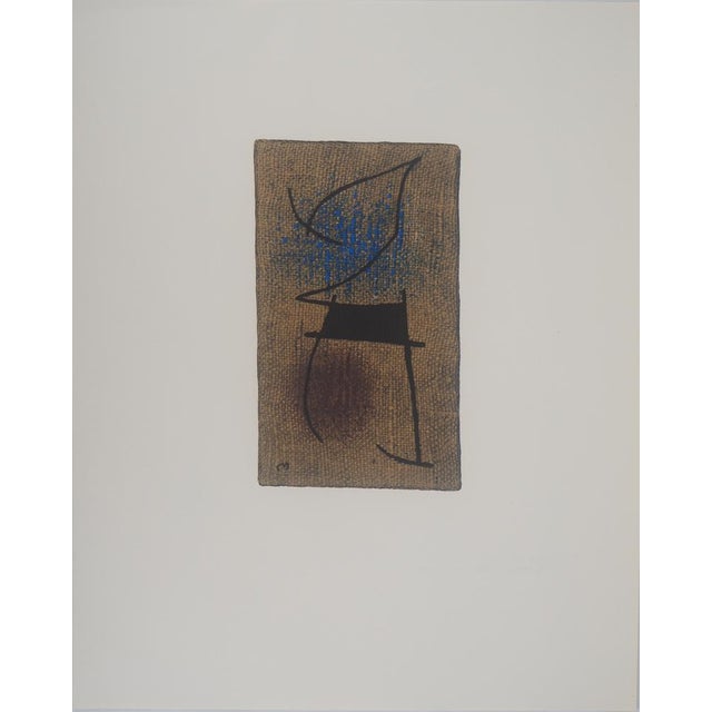 After Joan Miro, Woman in Blue, 1965, Lithograph For Sale - Image 4 of 5