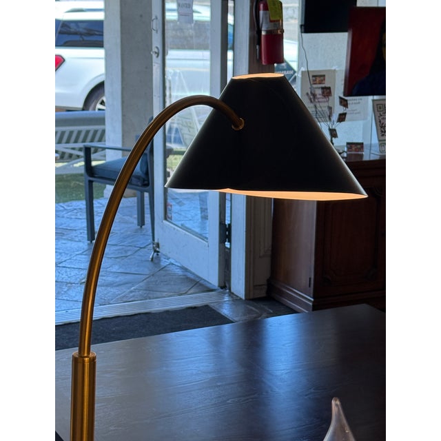 Crate & Barrel Arching Floor Lamp For Sale - Image 9 of 12