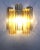 Contemporary Amber and Fume Tronchi Murano Glass Wall Sconce-1l For Sale - Image 3 of 8