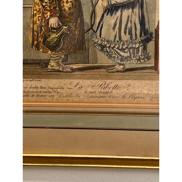 Circa 19th Century French Print of a Couple For Sale - Image 4 of 5