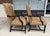 2000 - 2009 Pair of Ethan Allen High Back Arm Chairs With Striped Upholstery For Sale - Image 5 of 16