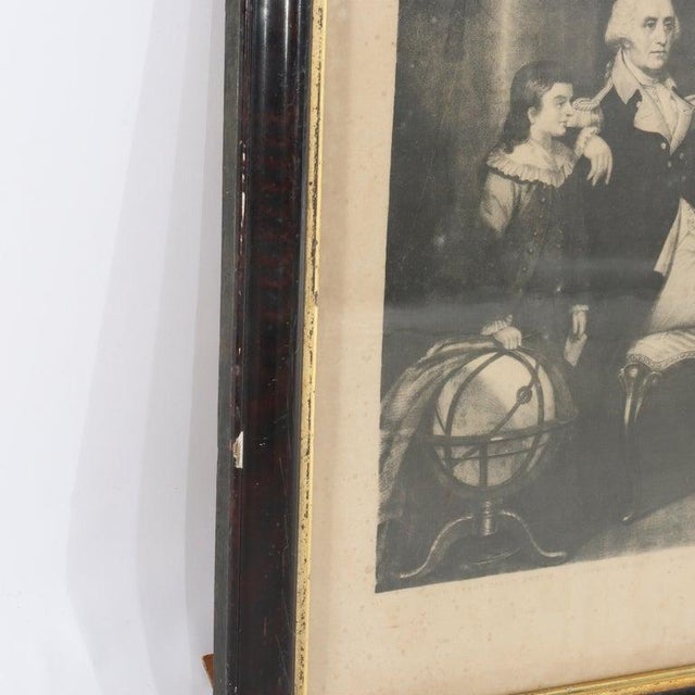 Antique Print “The Washington Family” From Engraving by Edward Savage C1830 For Sale - Image 6 of 7