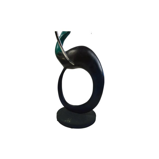 Dark Green Colin Webster Watson, Large Bronze Modernist Biomorphic Sculpture Abstract Bird Colin Webster Watson For Sale - Image 8 of 18
