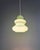 Space Age opaline pendant light with a beautiful blue/green color, 1960s. The pendant light has been restored and is...