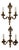 Antique French Sconces in Bronze, Set of 2 For Sale
