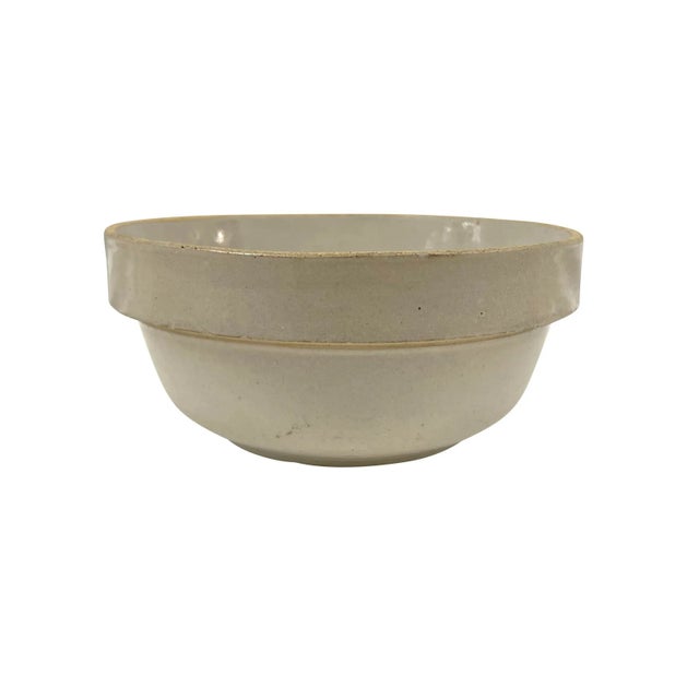 Ceramic Set of Five Early 20th Century American Stoneware Mixing Bowls For Sale - Image 7 of 13