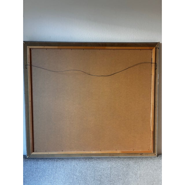 Onyx Vintage 1986 Fara Zareey Mara Woman With Hat LTD Ed 3/99 Large Art Deco Wall Art 48x40 For Sale - Image 8 of 12