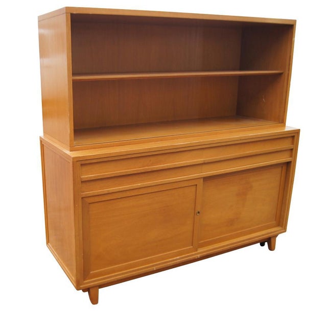 Wood Vintage Mahogany Breakfront Four Shelves For Sale - Image 7 of 7