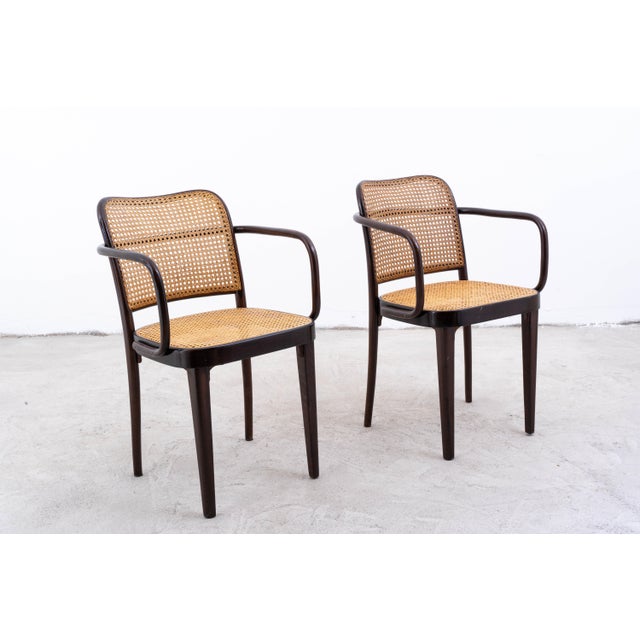 Set of Armchair Model No. A 811/F by Josef Hoffmann for Thonet For Sale - Image 3 of 17