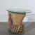 Asian 1960's Polychrome Hand Wood Carved Figural and Glass Side Table For Sale - Image 3 of 10